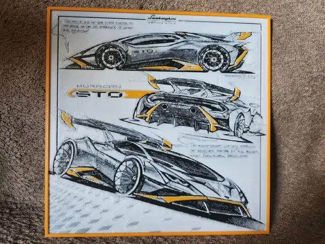 HueForge model: Lamborghini Huracan STO - HueForge by keko