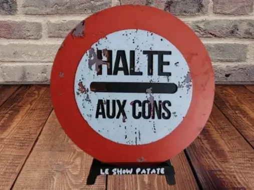 HueForge model: Humorous Stop Sign Hueforge by leshowpatate