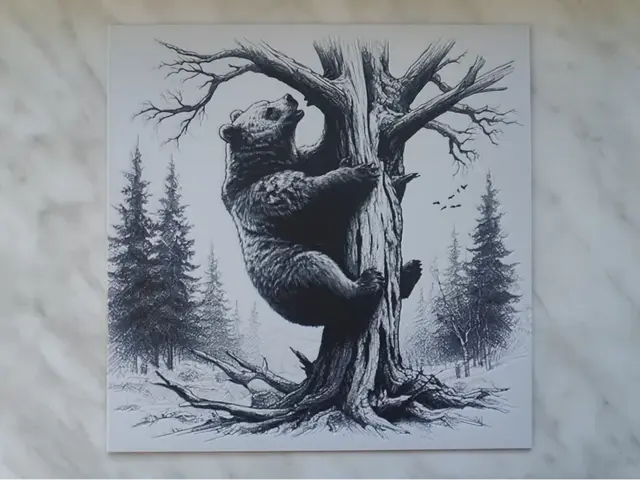 HueForge model: Climbing Bear - Hueforge by BeaN