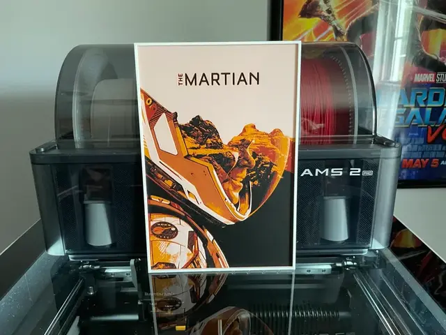 HueForge model: The Martian (2015) Hueforge Movie Poster by NiiON