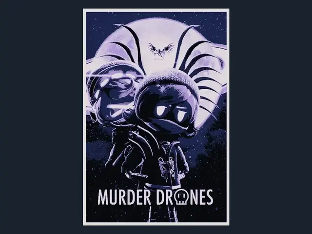 HueForge model: Murder Drones (Series Poster - HueForge) by HugheCraft