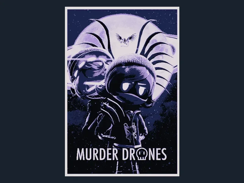Murder Drones (Series Poster - HueForge) by HugheCraft HueForge model: Murder Drones (Series Poster - HueForge) by HugheCraft