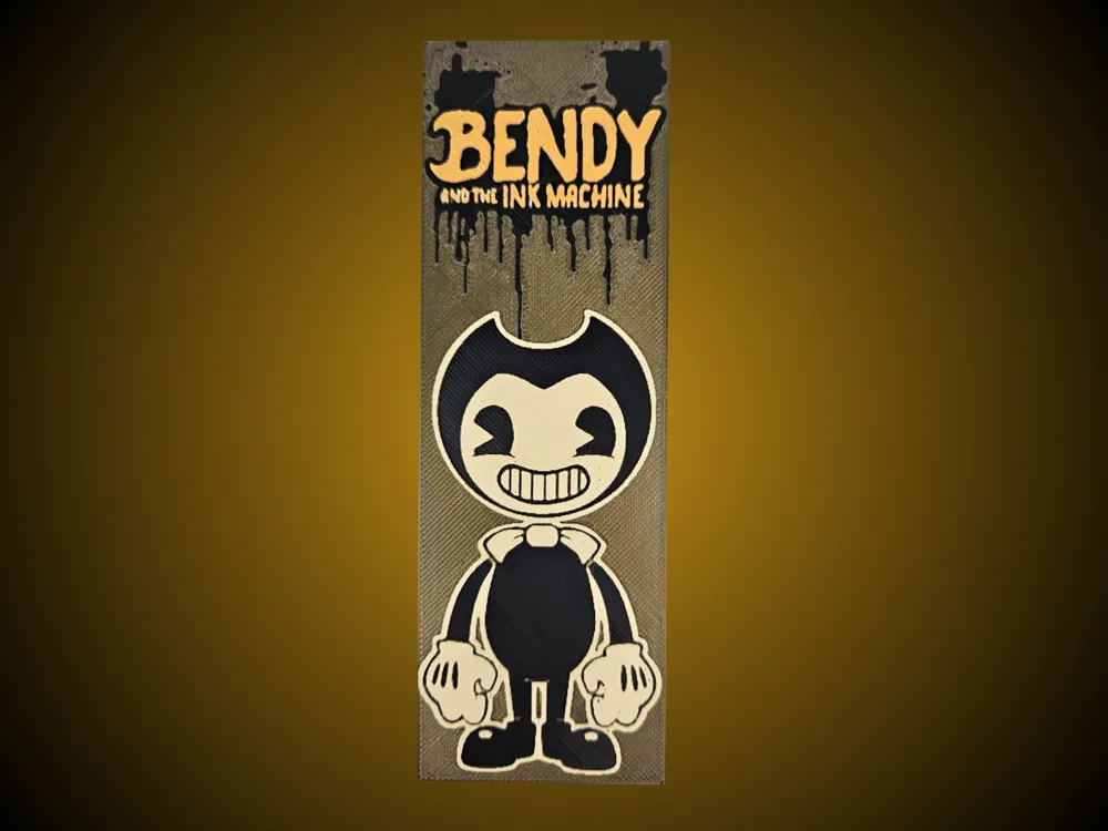 Bendy and the Ink Machine Bookmark by BusyKikiBee HueForge model: Bendy and the Ink Machine Bookmark by BusyKikiBee