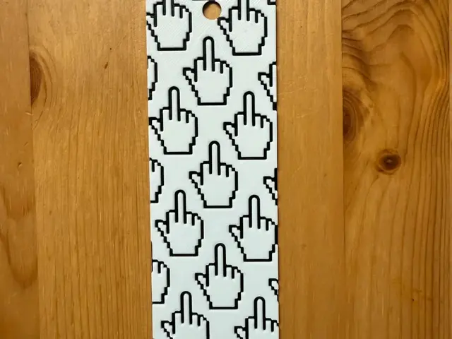 HueForge model: Finger Bookmark by Morganja