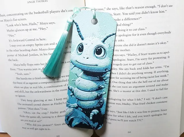 Bookmark, Green Caterpillar