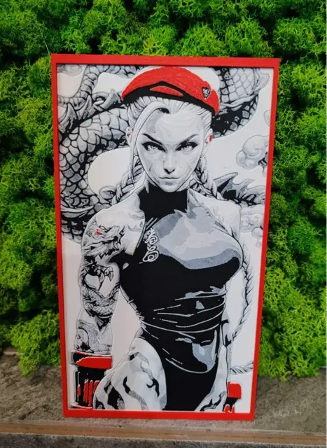 HueForge model: Cammy Street Fighter by Garuda3D