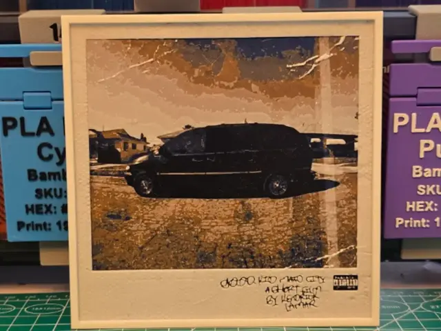 HueForge model: Kendrick Lamar "good kid, m.A.A.d city" Album Art by Lumpy3D