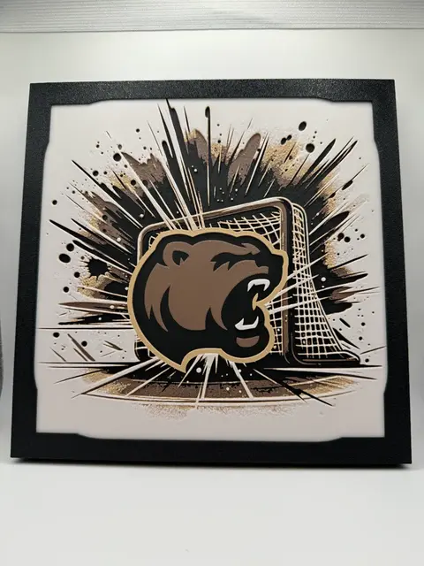 HueForge model: Hershey Bears #2 - AHL Hueforge by Canadian Gamer