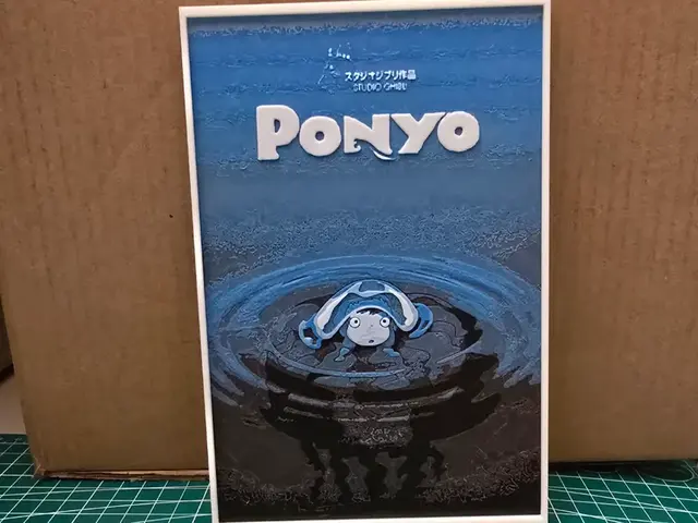 HueForge model: Ponyo Movie Poster - Hueforge Art by Lumpy3D