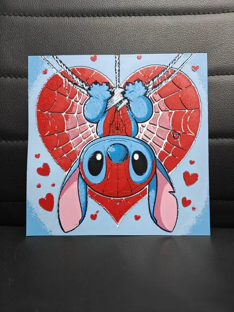 HueForge model: Stitch Spider-Man by TheHueforgeLady