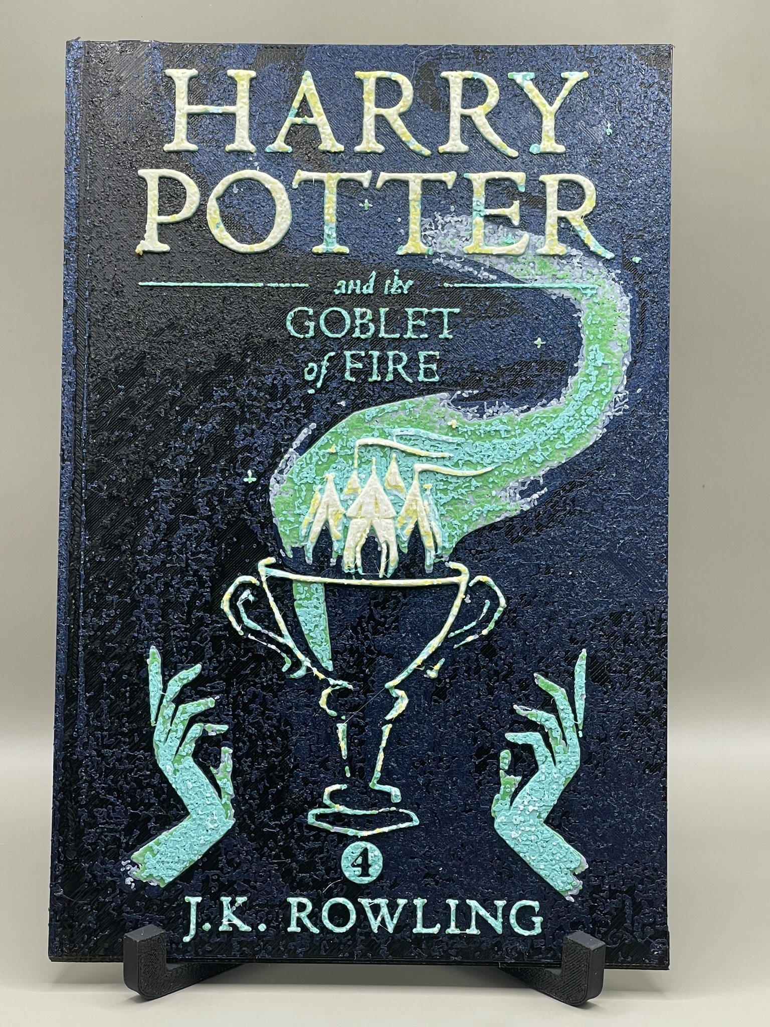 Harry Potter and the Goblet of Fire Book Cover Fan Art by DeepDive3D HueForge model: Harry Potter and the Goblet of Fire Book Cover Fan Art by DeepDive3D