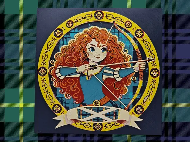 HueForge model: Merida (Disney's Brave) by BusyKikiBee