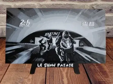HueForge model: 24 Hours of Le Mans Motorcycle Hueforge Poster by leshowpatate