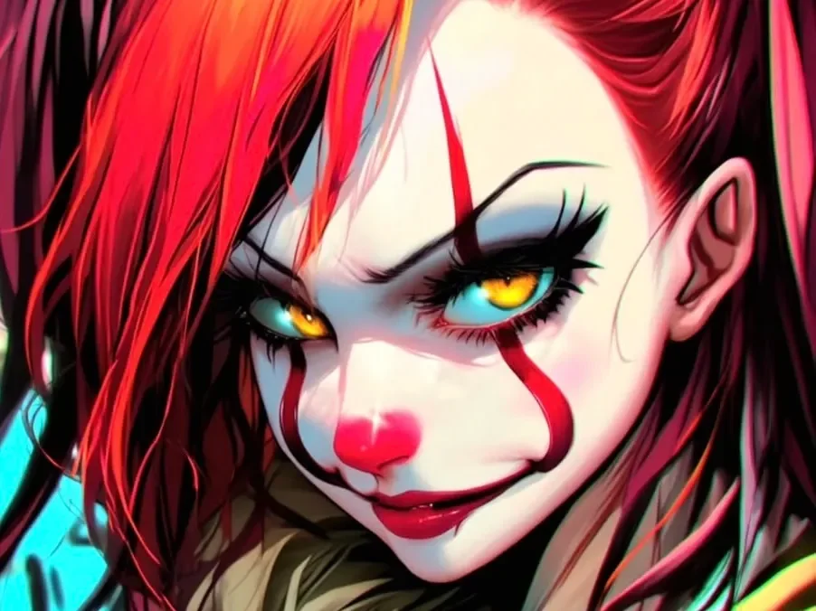 Clown Girl Hueforge by Advancedtechworldwide HueForge model: Clown Girl Hueforge by Advancedtechworldwide