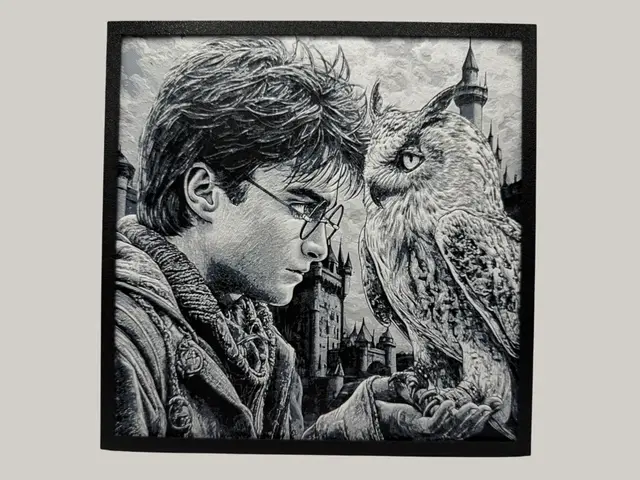 HueForge model: Harry Potter - Line Drawing Style by Canadian Gamer
