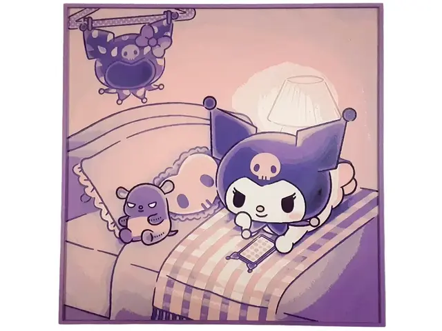 HueForge model: Kuromi Bedroom Hueforge Sanrio Cute Kawaii by Elsie Moonshadow