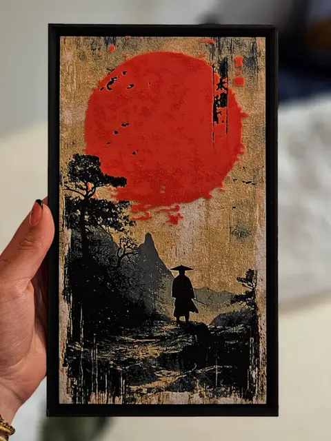 HueForge model: Lone Samurai by C3D