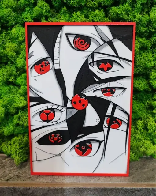 HueForge model: The Sharingan legacy by Garuda3D