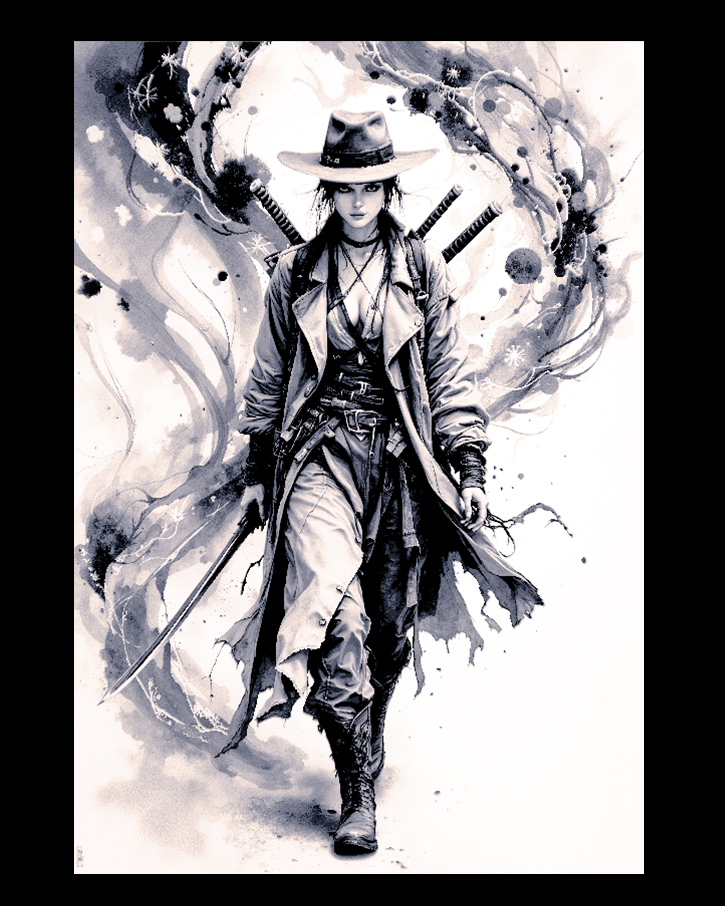 From the Western Wildlands comes the Demon Hunting Queen - Hueforge Art by BooneCo3d HueForge model: From the Western Wildlands comes the Demon Hunting Queen - Hueforge Art by BooneCo3d
