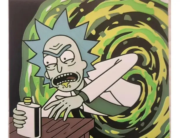 HueForge model: Rick Sanchez - Rick and Morty 200x200 hueforge by Side Quest Hues