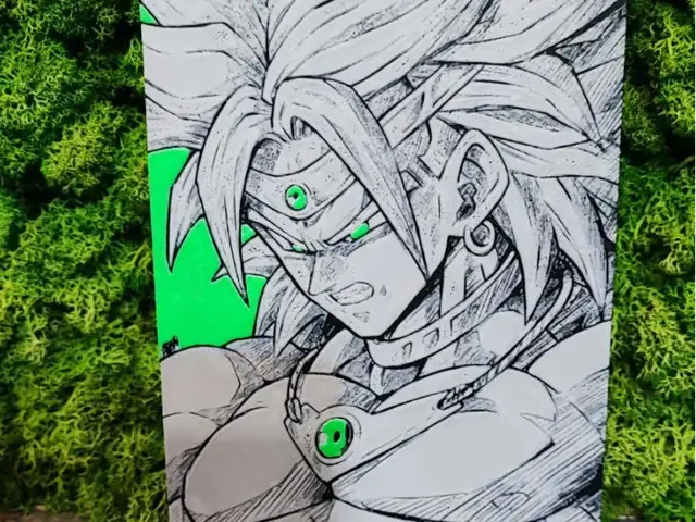 HueForge model: Broly by Garuda3D