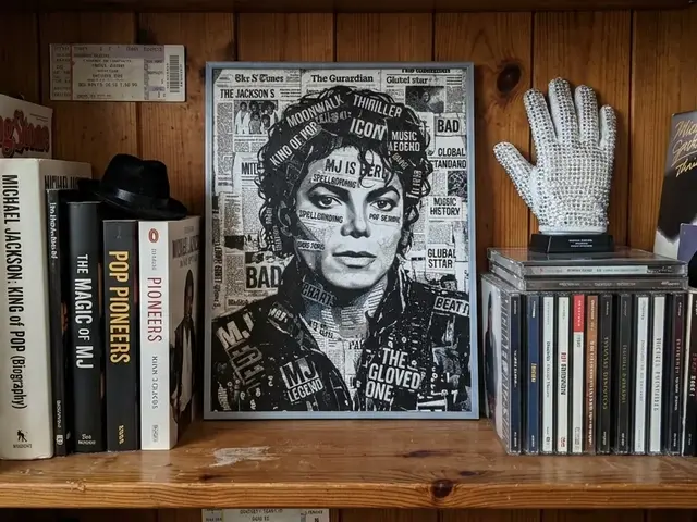 HueForge model: Michael Jackson newspaper style - HueForge by keko
