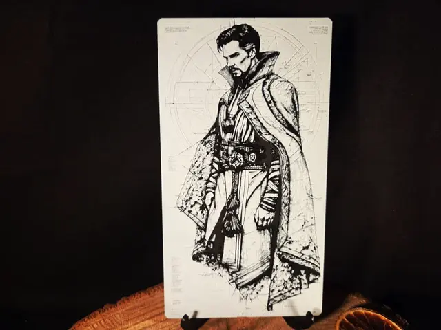 HueForge model: Dr Strange - Marvel inspired - hueforge 110x200mm by EternalDesigns3D