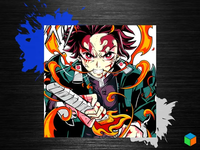 HueForge model: This One's All Flames — Tanjiro's Joining the Lineup by 3D Prints By Vic