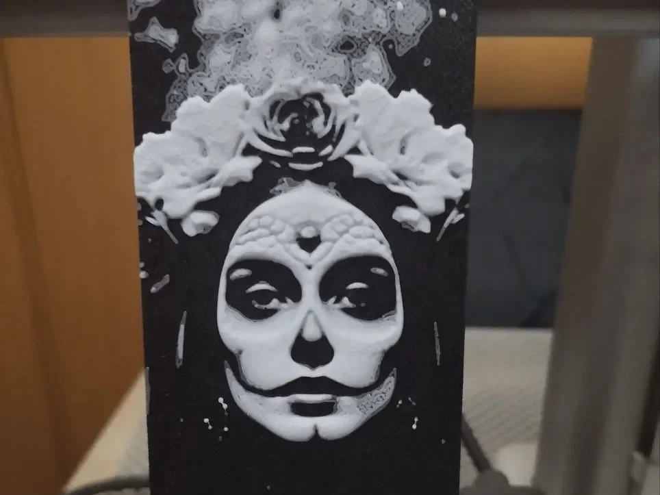 CATRINA BOOKMARK by FYTY112 HueForge model: CATRINA BOOKMARK by FYTY112