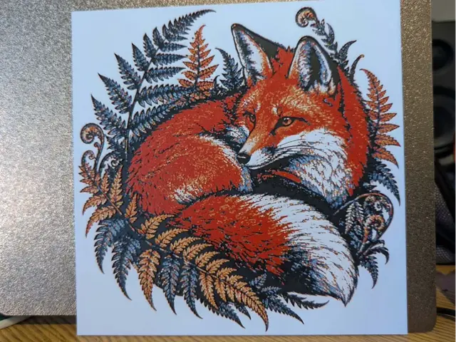 Autumn fox - Hueforge