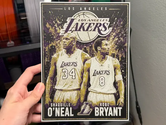 HueForge model: Kobe and Shaq Poster HueForge by liv_3d