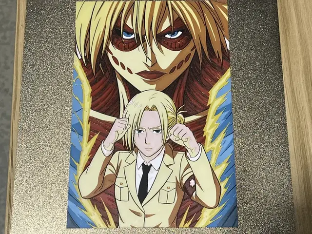 HueForge model: Attack on Titan Annie and Female Titan Hueforge by FantasyZ