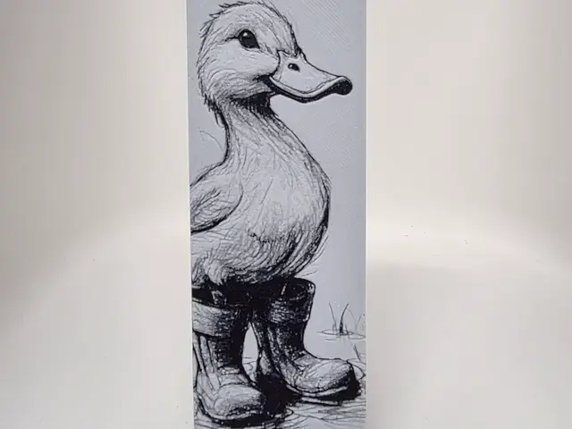 HueForge model: Duck Bookmark by Morganja