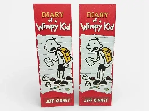 HueForge model: Diary of a Wimpy Kid 50mm x 150mm bookmark by MythicHue's