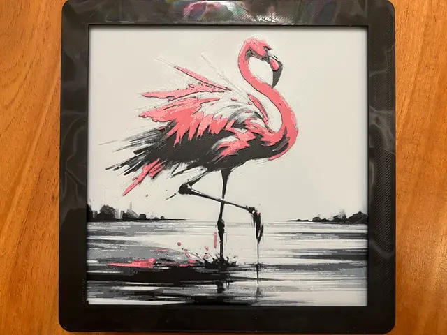 HueForge model: Flamingo by JustBe 3D Printing