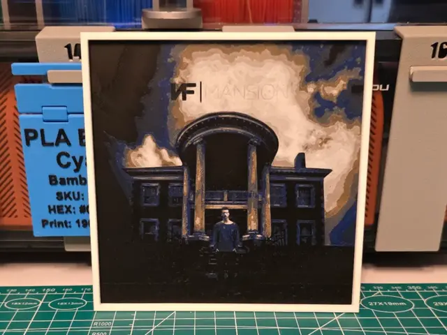 HueForge model: NF "Mansion" Album - Hueforge Art by Lumpy3D