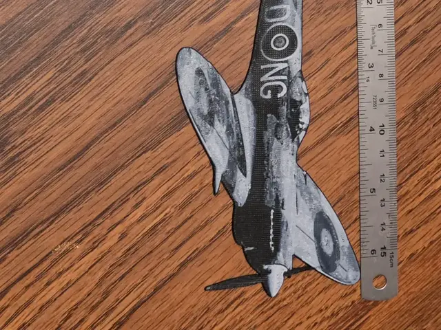 HueForge model: Supermarine Spitfire Bookmark Hueforge NOAMS by AirMechDesigns