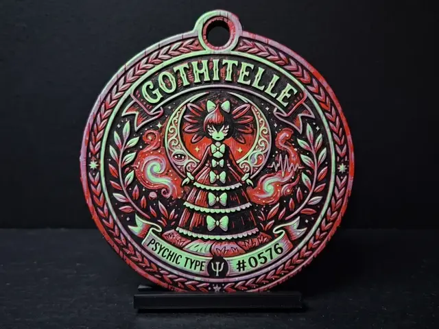 HueForge model: Gothitelle #0576 - Pokemon Ornament by LED