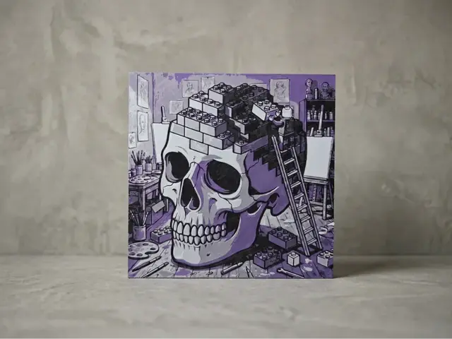 Brick Skull - Hueforge Art