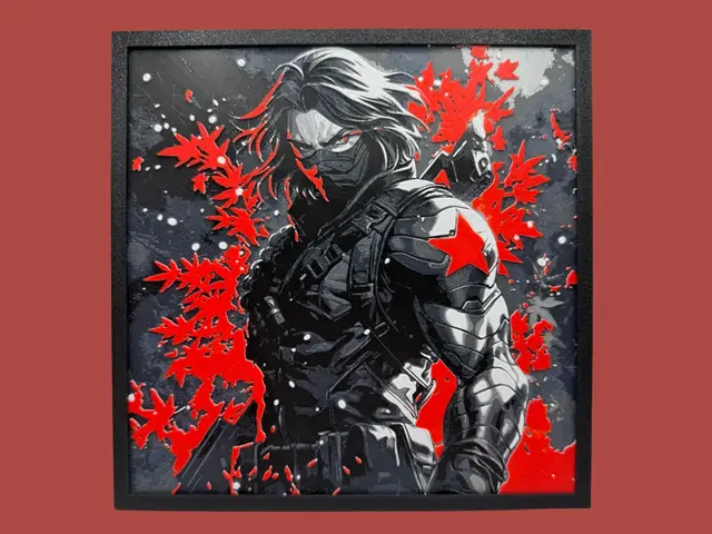 HueForge model: Winter Soldier - Bucky Barnes by Canadian Gamer