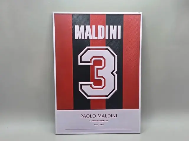 HueForge model: Paolo Maldini AC Milan - HueForge by keko