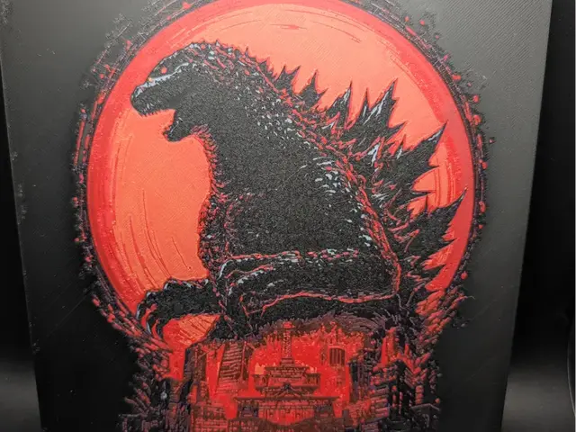 HueForge model: Godzilla Hueforge by the_bearded_jedi