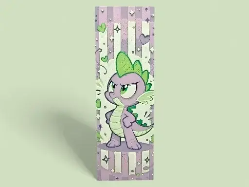 HueForge model: Spike My Little Pony 50mm x 150mm Bookmark by MythicHue's
