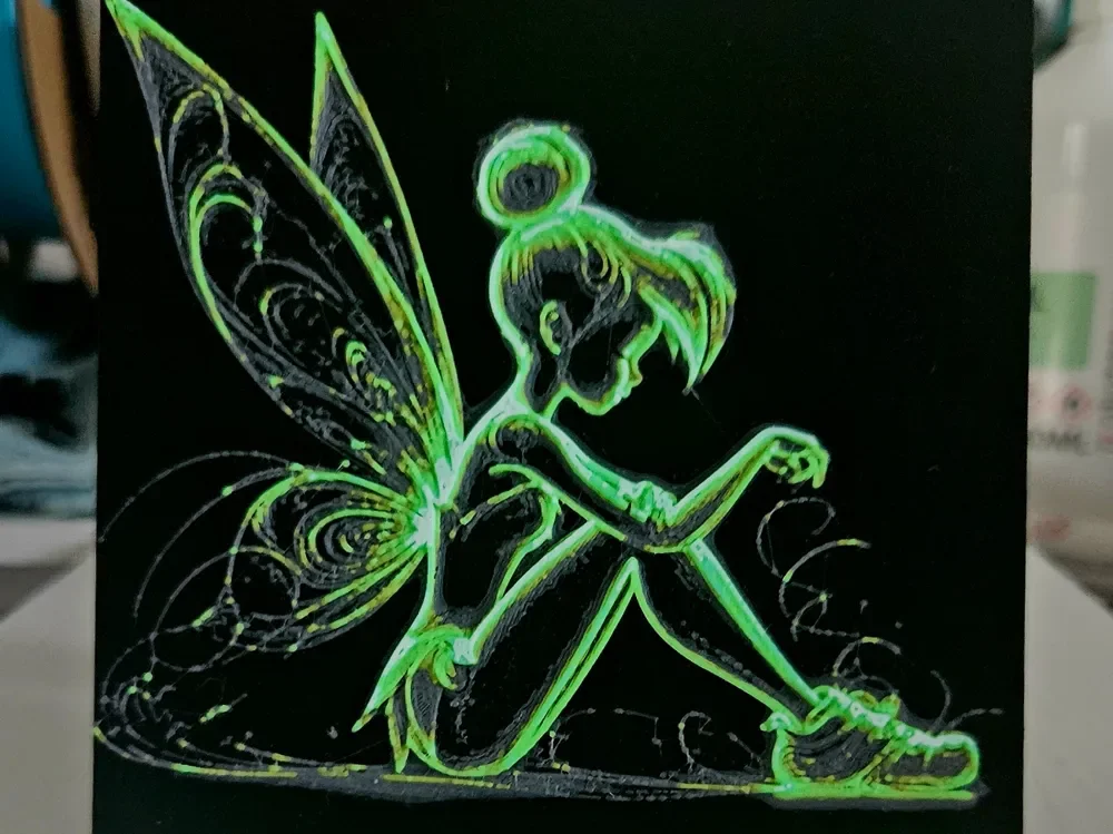 Tinkerbell Pop lines by Mano's 3d_Art HueForge model: Tinkerbell Pop lines by Mano's 3d_Art