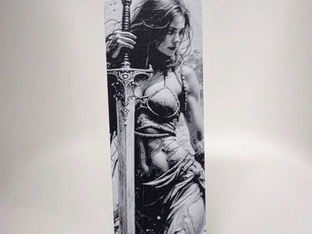 Girl Bookmark by Morganja HueForge model: Girl Bookmark by Morganja