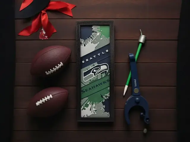 HueForge model: Seahawks 50mm x 150mm Bookmark by MythicHue's