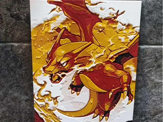 HueForge model: Charizard Flames by Garuda3D