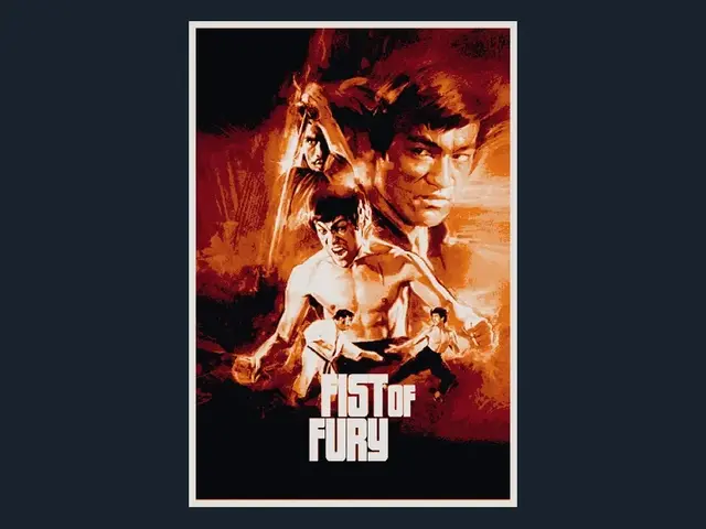 HueForge model: Fist of Fury (Movie Poster - HueForge) by HugheCraft