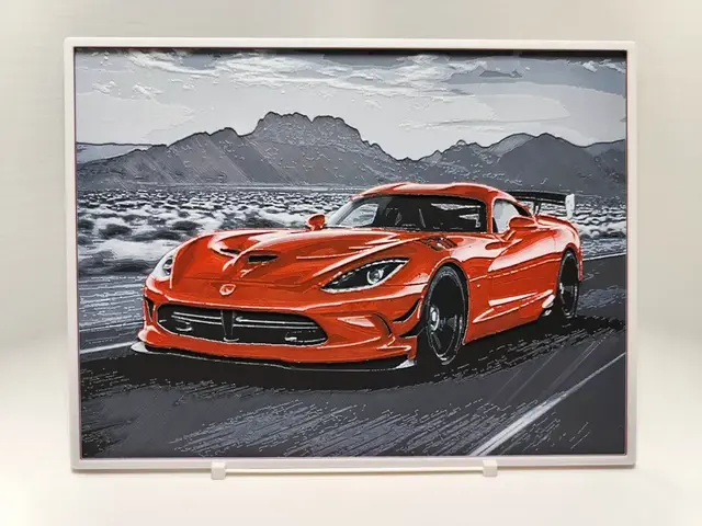 HueForge model: Dodge Viper - Hueforge by BeaN