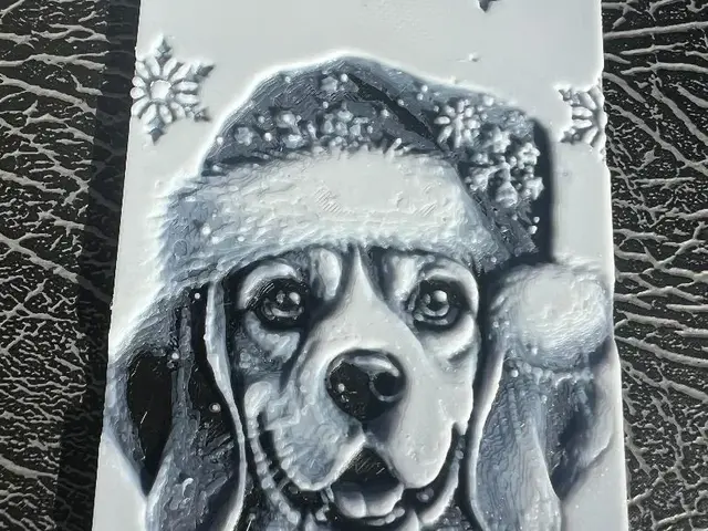 HueForge model: Christmas Santa Beagle Bookmark FREE commercial li by Leafy